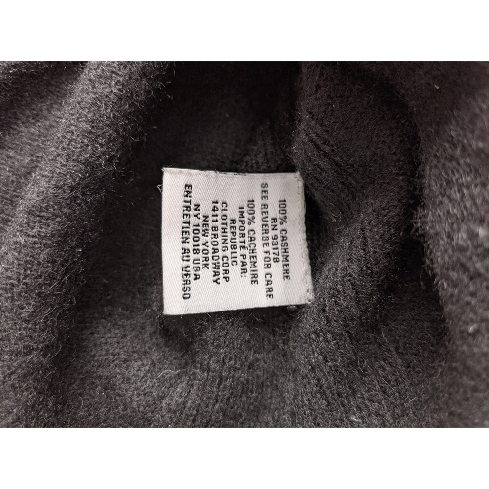 Magaschoni Womens 100% Cashmere Crewneck Sweater Black Side Slit Size S Small - Picture 7 of 8